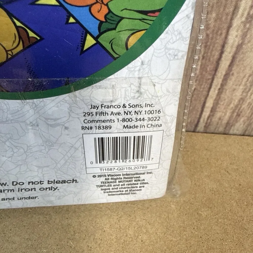 Teenage Mutant Ninja Turtles TMNT 1 One Standard Pillowcase NICKELODEON New